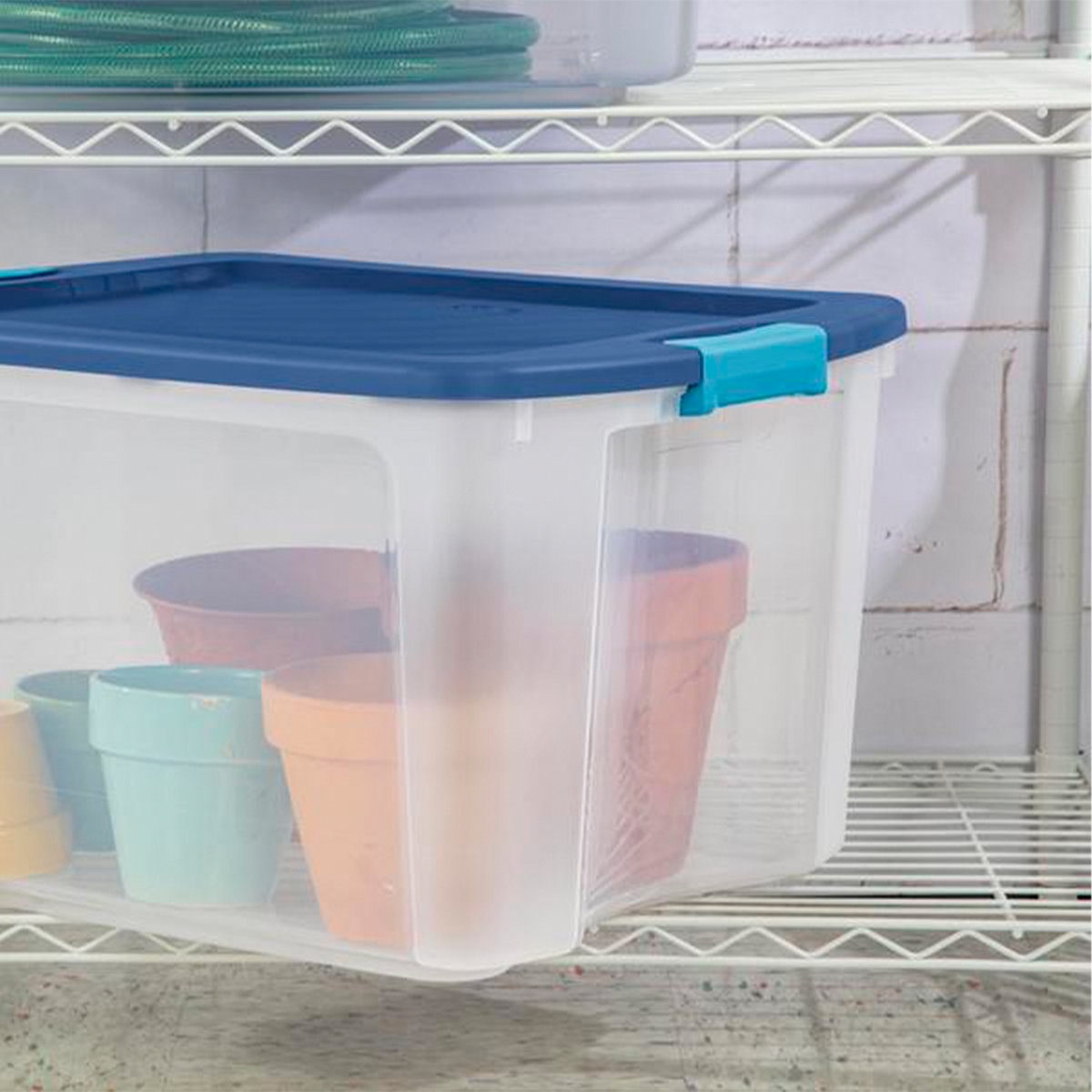 Sterilite Latch & Carry Plastic Storage Tote Container Box